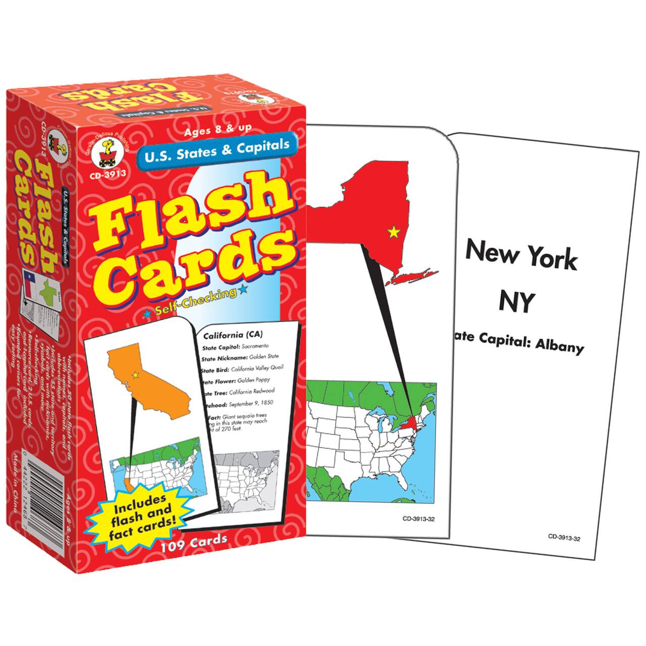 Carson Dellosa® U.S. States & Capitals Flash Cards